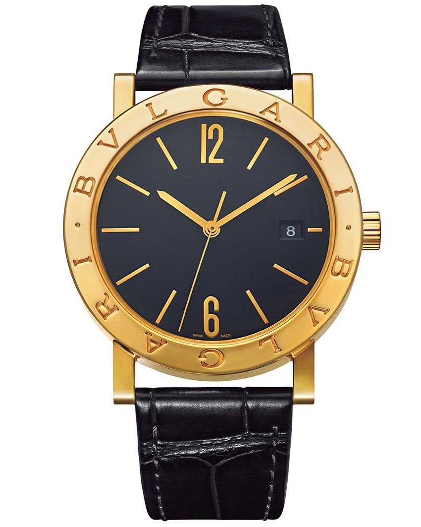 「ブルガリ・ブルガリ」K18YGケース、38mm径、自動巻き。217万8000円／ブルガリ（ブルガリ・ジャパン