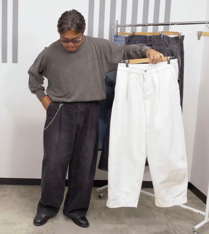 キクチさん（171cm、70kg）は「スタジオニコルソン」のMサイズを着用