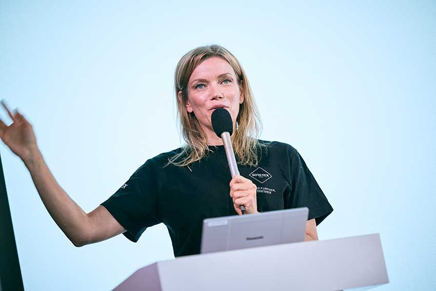 W.L.ゴア＆アソシエイツゴ アテックス ブランドサステナビリティ・ステークホルダー・エン ゲージメント・ディレクター　マリー・マウェさんも登壇。