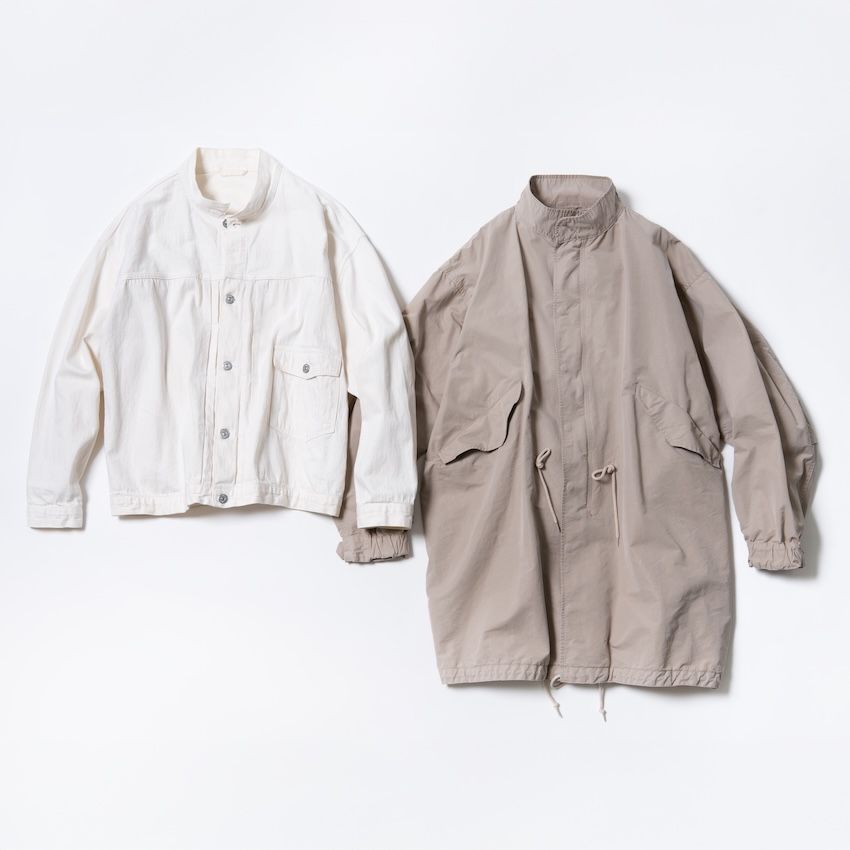 （左から）「キャプテンサンシャイン」のGジャン、モッズコート（菊池さん 私物）