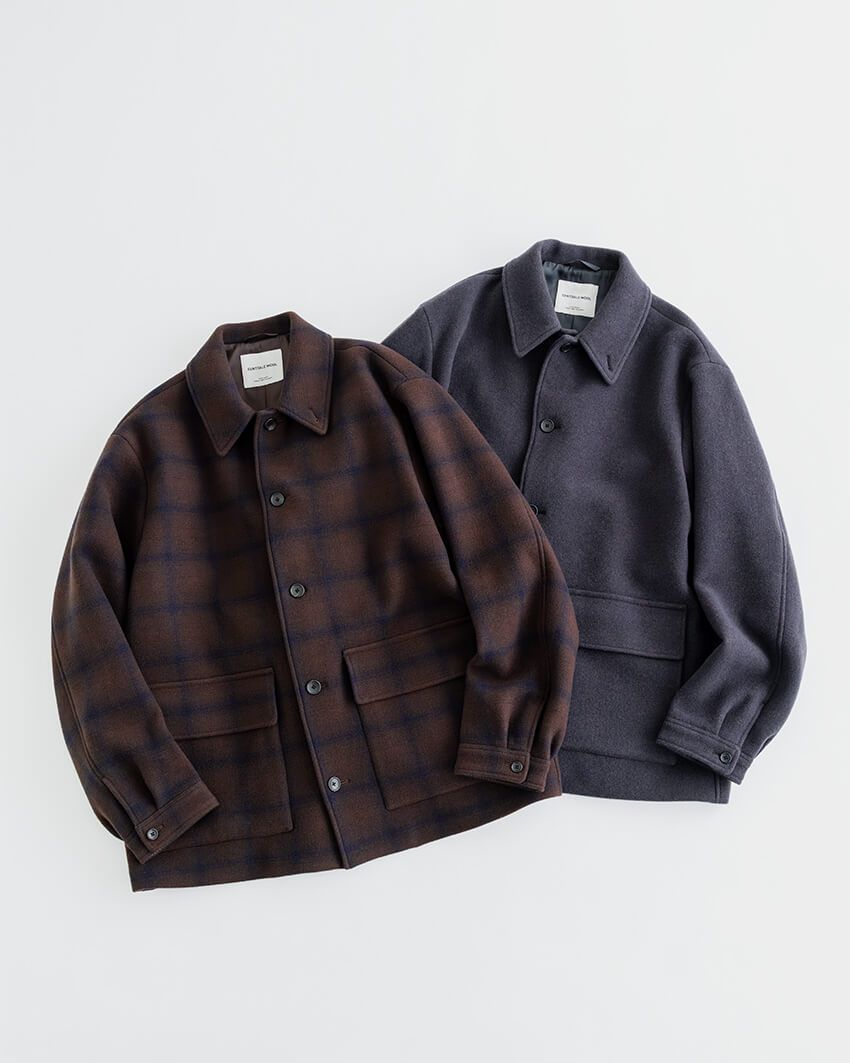 ジャケット各2万9920円／グリーンレーベル リラクシング　store.united-arrows.co.jp/brand/glr/