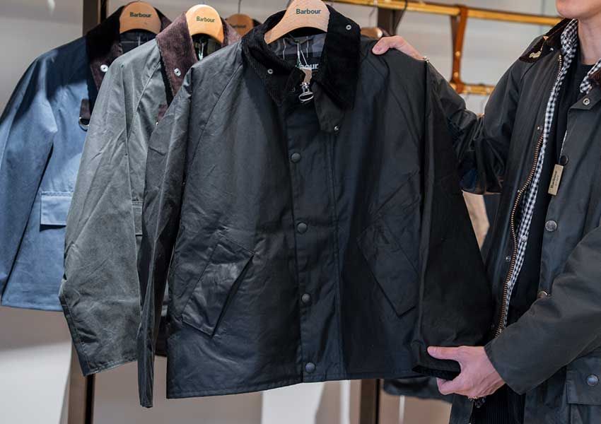 「トランスポート ワックスジャケット」5万9400円／バブアー（バブアー 原宿キャットストリート店　03-6712-5170）
