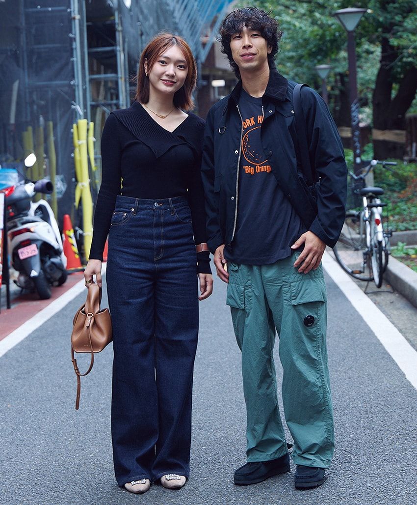 ジャケット＝バブアー　パンツ＝C.P.カンパニー