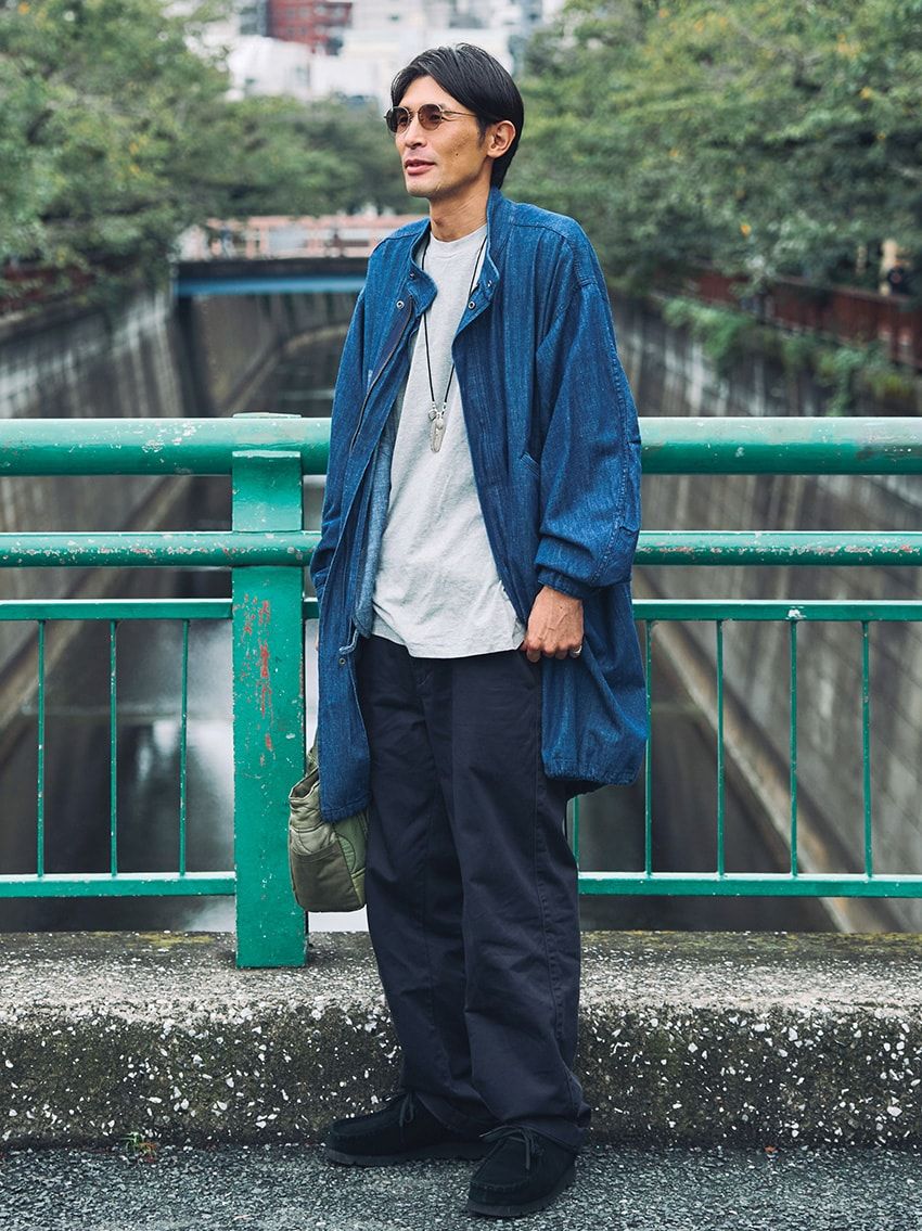 今季街角で見つけた「デニムアウターコーデ」9選を一挙公開！Gジャン、コート、カバーオールetc. - 4枚目の画像