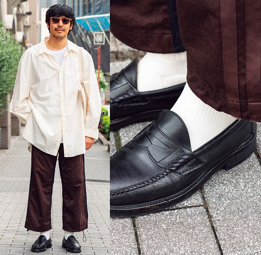 今季は圧倒的に「革靴」が高支持率！クラークス、ジョンロブetc.街角16人の足元スナップ - 10枚目の画像