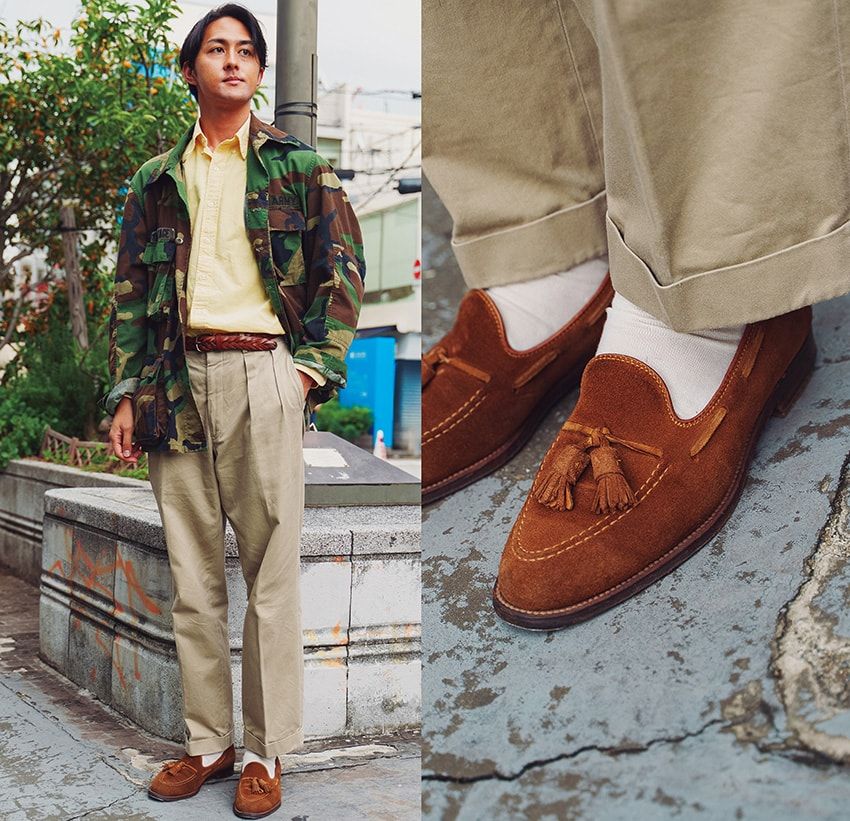 今季は圧倒的に「革靴」が高支持率！クラークス、ジョンロブetc.街角16人の足元スナップ - 15枚目の画像