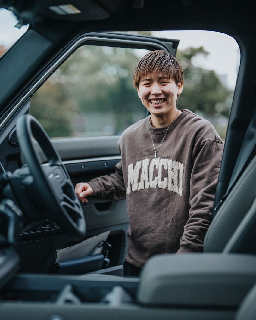 女子バスケ・町田瑠唯が“ひと目惚れ”した「ディフェンダー」。半年で1万km超を走行、基本は車移動！ - 4枚目の画像