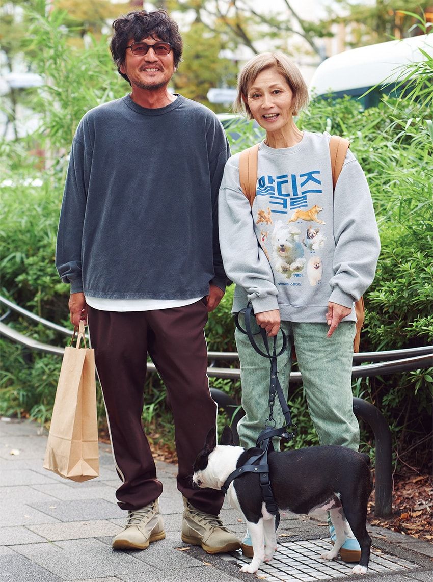 スウェット＝ヴァイナル アーカイブ　パンツ＝ノンネイティブ　ブーツ＝ダナー