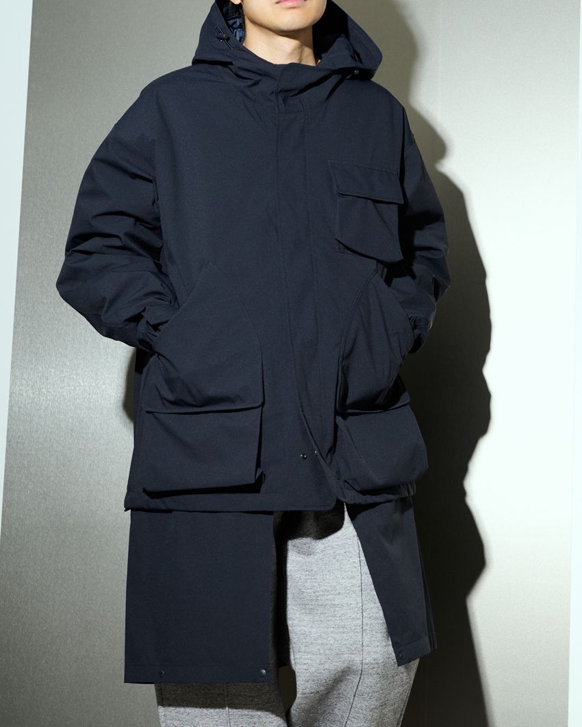 「パデッドシェルパーカ」9900円／GU×エンジニアド ガーメンツ（GU　0120-856-453）165cm痩せ型、Mサイズ着用