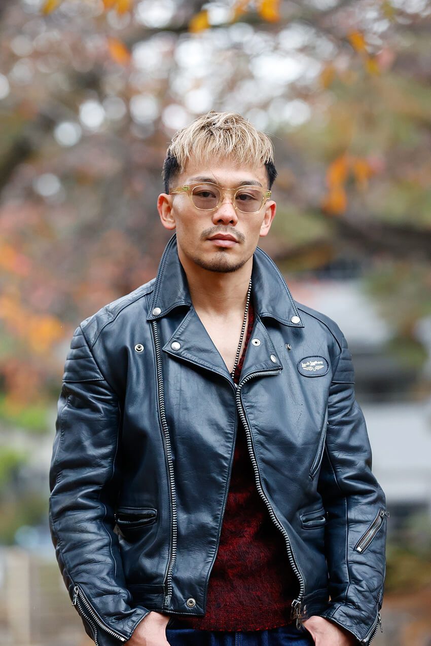 アメカジボクサー堤 聖也の“革ジャン＆デニム”パパラッチ。「欲しい服のためなら徹夜で並ぶ」 - 1枚目の画像