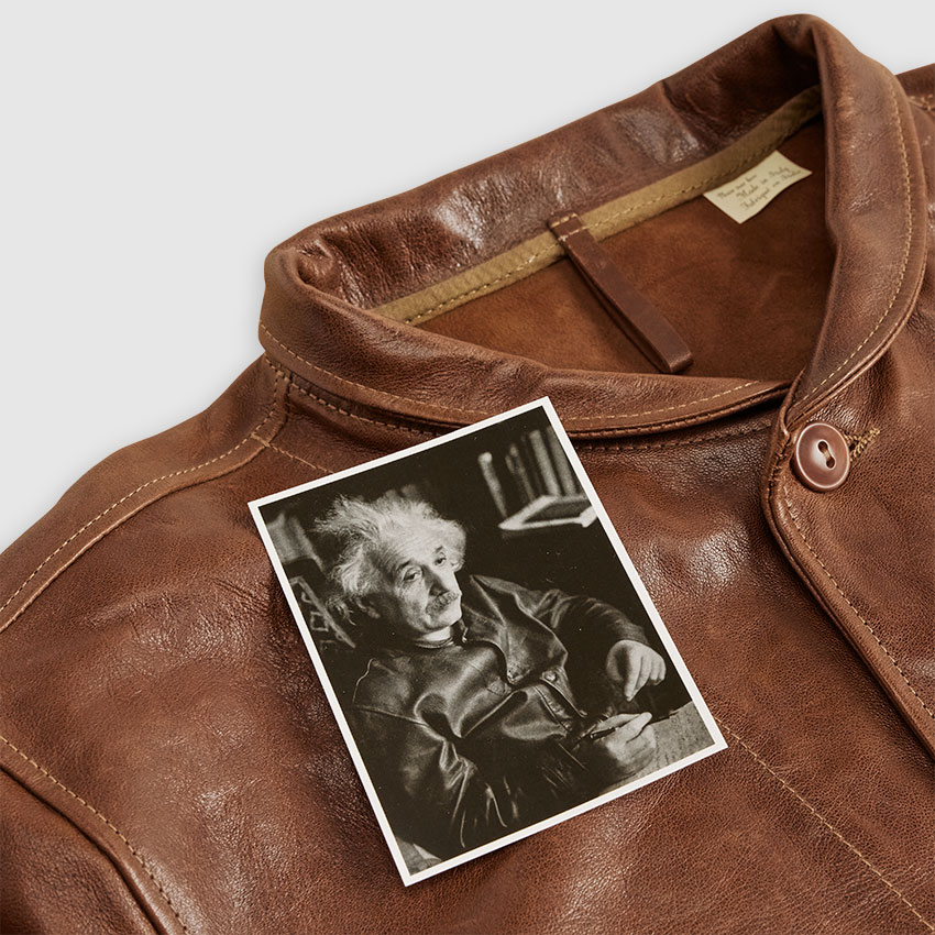 リーバイスの新作“革ジャン”はアインシュタイン愛用品！そのディテール