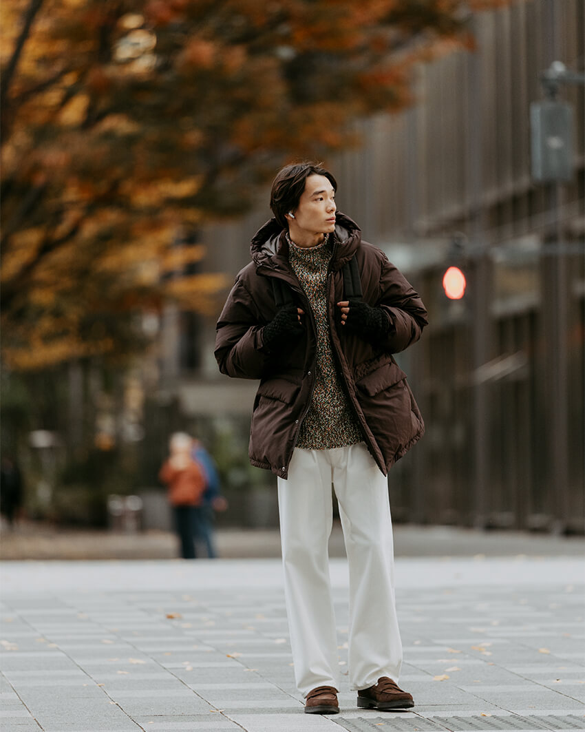 グリーンレーベル リラクシング」の“技アリ”ダウンで真冬を乗り切る！