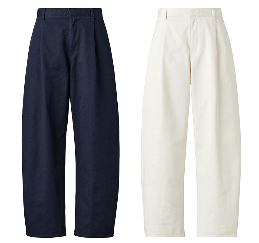 「バレル パンツ」※全4色（OFF WHITE/BROWN/BLACK/NAVY）3990円／ユニクロ：シー（ユニクロ　0120-170-296）
