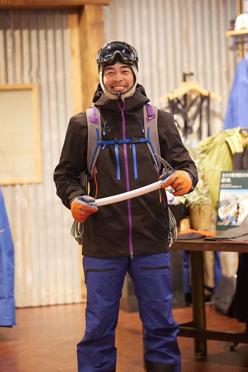 中村さんの冬の登山スタイルはこんな感じ。