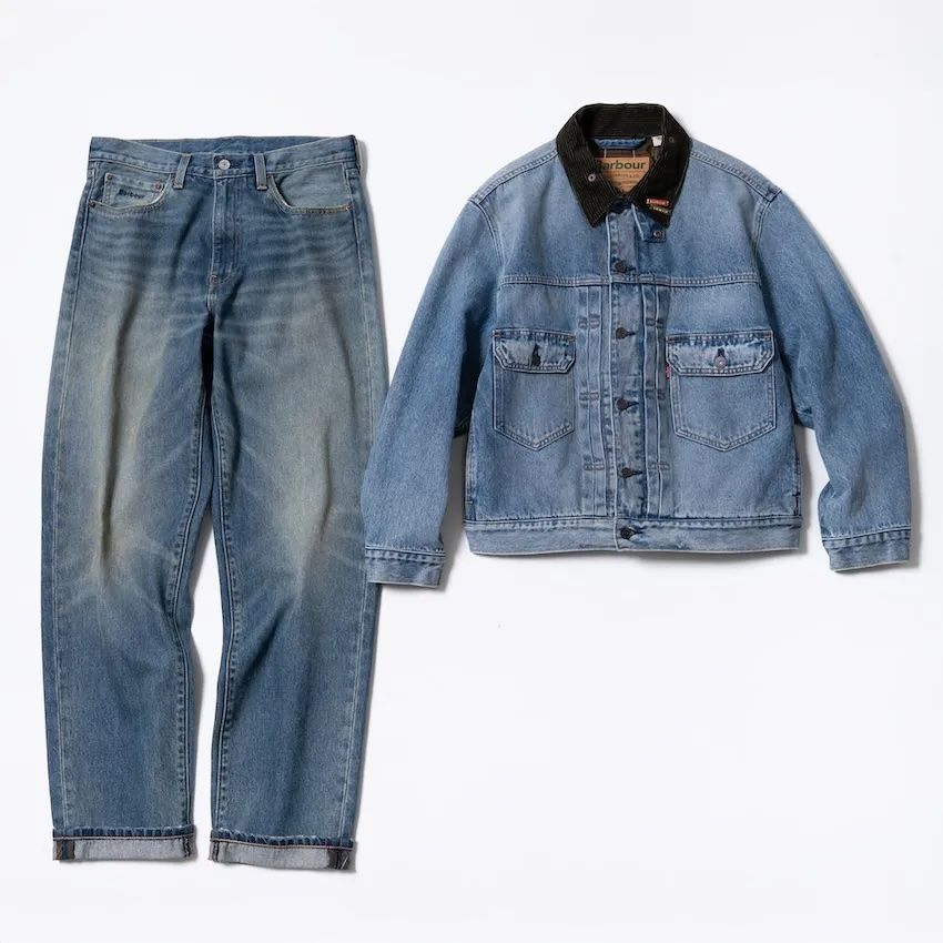 ジャケット 4万9500円、パンツ 2万9700円／ともにリーバイス × バブアー（バブアー パートナーズ ジャパン　03-6380-9170）