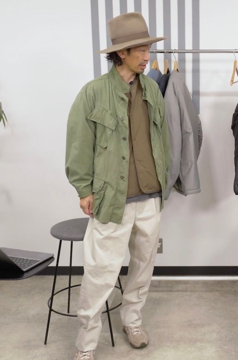 ハラ（178cm、60kg）は「ナナミカ」のLサイズを着用