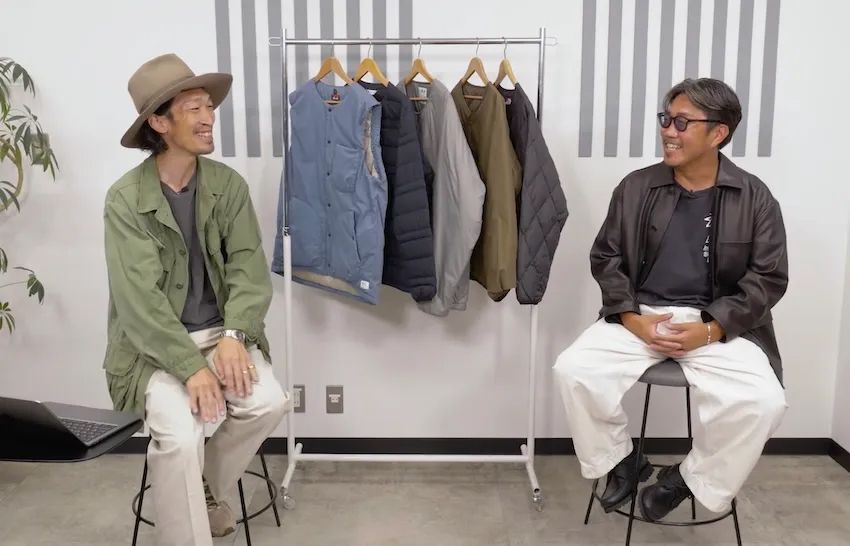 ［左］原 亮太●OCEANS統括編集長。’79年生まれ。落語好きな愛知県出身者。現在は息子とともにバスケに夢中！［右］菊池陽之介●’79年生まれ。スタイリスト熊谷隆志氏に師事し、2004年に独立。息子とキャンプへ行くことが今の生き甲斐。