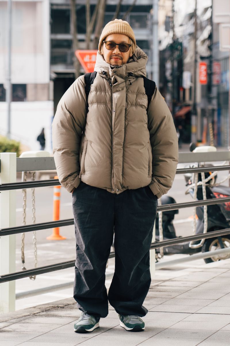 ダウンジャケット＝ザノースフェイス