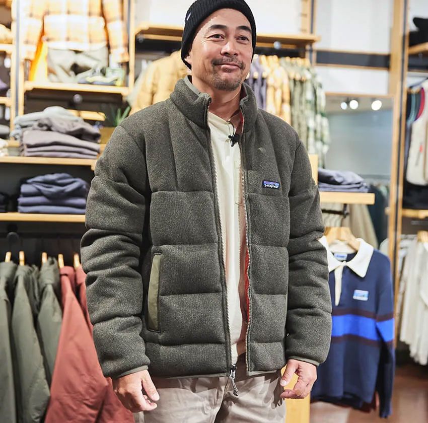 172cm、70kgの中村さんはMサイズを着用。