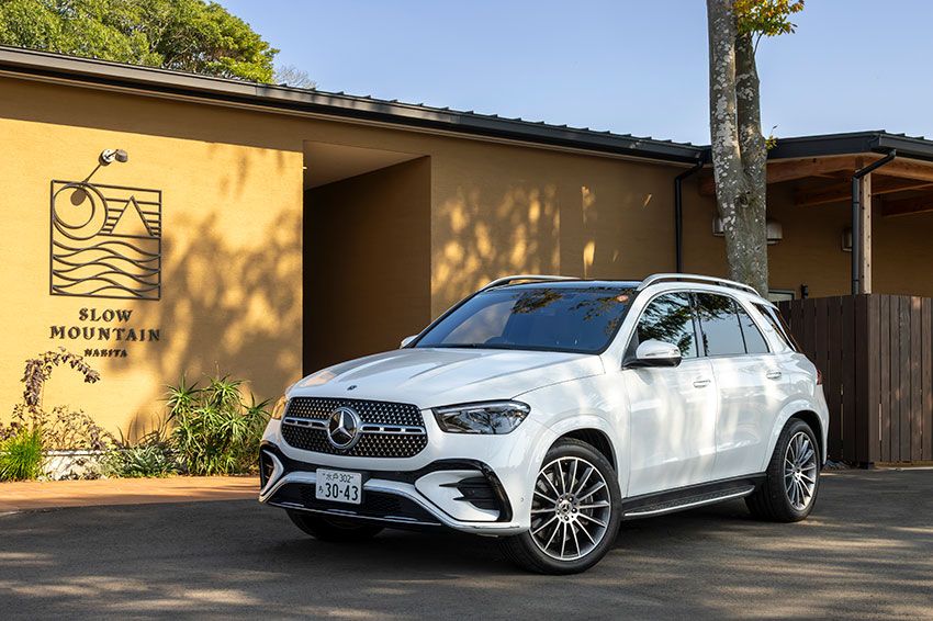 「GLE 450 d 4MATIC sports Core」●GLE 450 d Sportsと同じ直6ディーゼル＋ISGと先進シャシーを備え、装備を最適化して戦略価格を実現。約147万円の差がありながら、AIRMATICやアダプティブダンピングなど走行系は同等。上質内装と7人乗りで実用性も高い。1147万円～