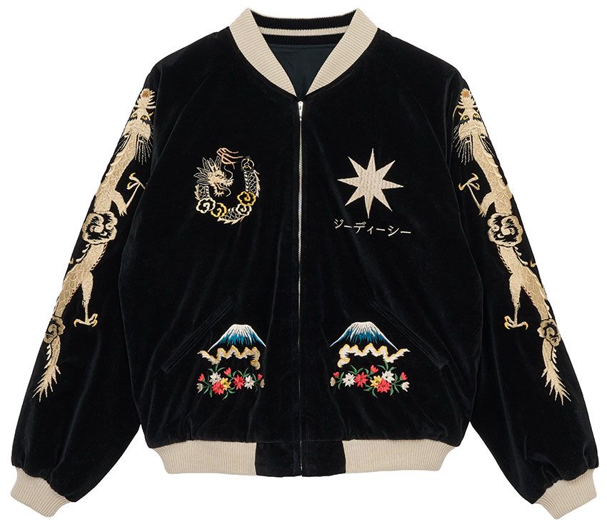 「Velveteen × Acetate Souvenir Jacket “PHOENIX” × “ALASKAN EAGLE”」13万9900円／テイラートーヨー×GDC（GDC 代官山　080-4153-2623）