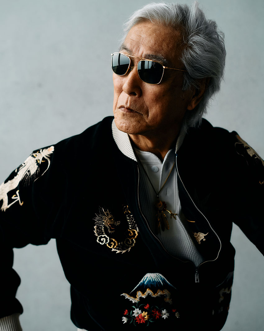 俳優・岩城滉一と愛車のハーレー。その“スカジャン”はどこのブランド