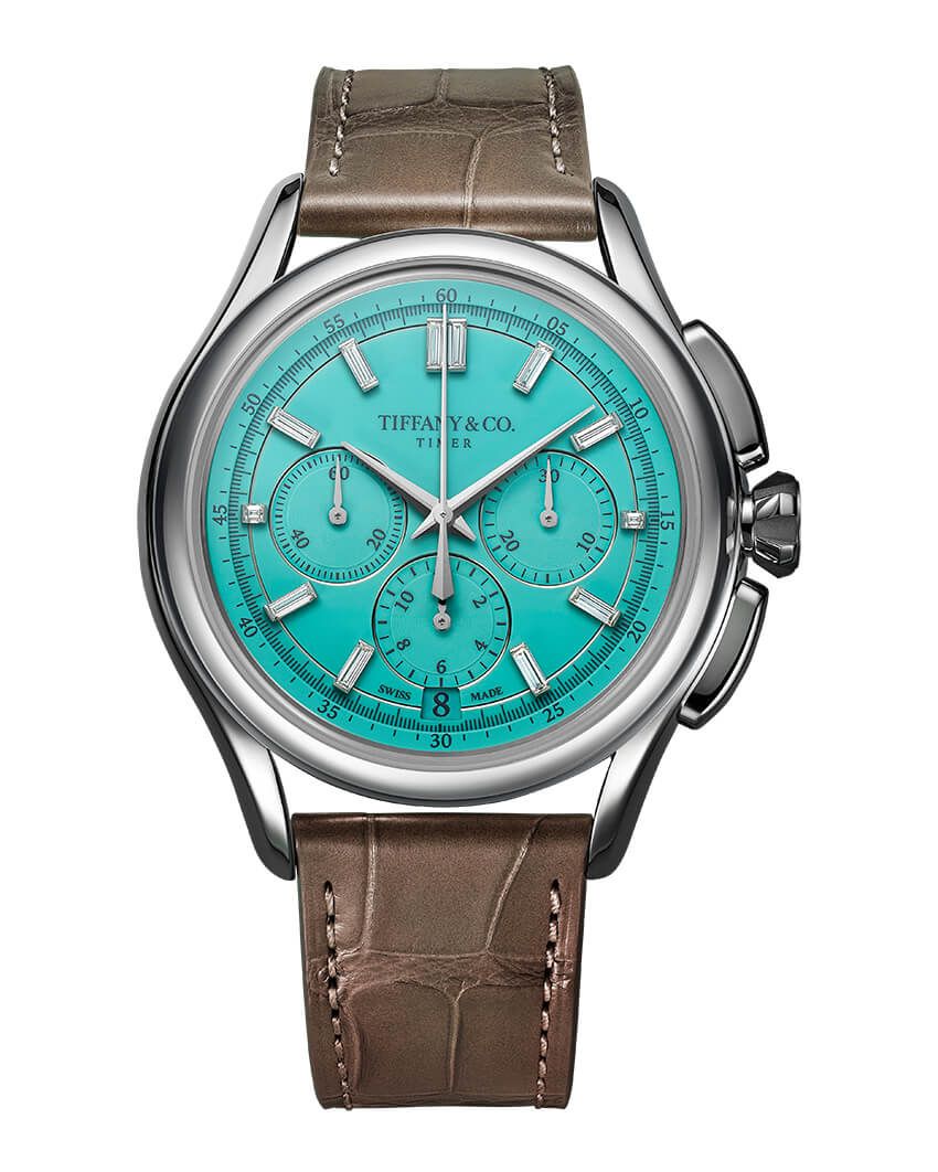 「ティファニー タイマー」。世界限定60本。プラチナケース、40㎜径、自動巻き。価格要問い合わせ／ティファニー・アンド・カンパニー・ジャパン・インク 0120-488-712
