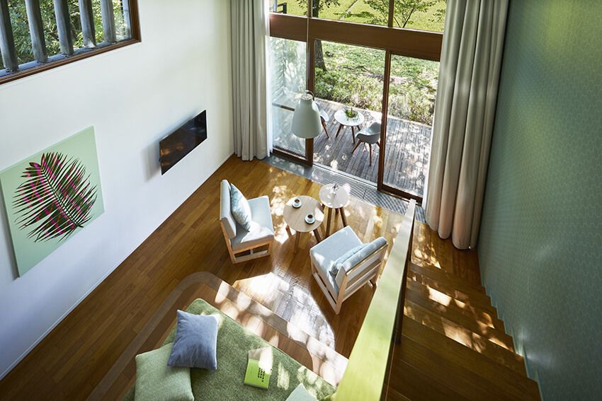 本館に位置するデラックスメゾネット