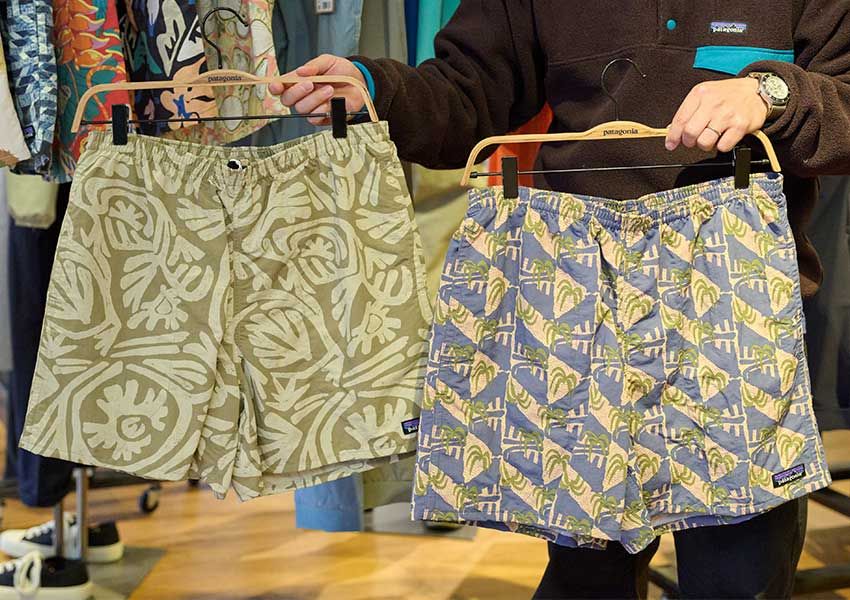 「メンズ・バギーズ・ショーツ５インチ」各9900円／パタゴニア（パタゴニア日本支社 カスタマーサービス　0800-8887-447）