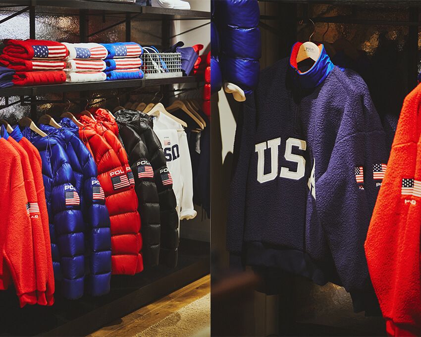 国内の百貨店では西武池袋本店でのみ販売される「USA PACKAGE 2026」コレクションを並べたコーナー。