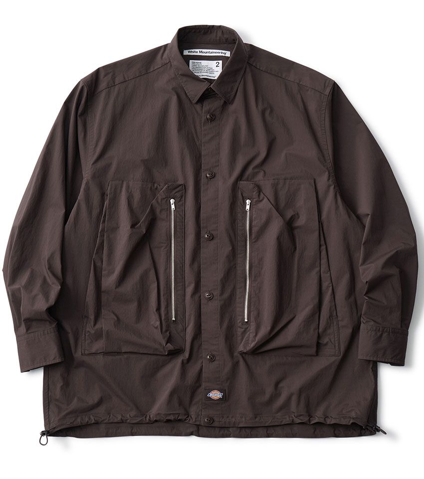 「White Mountaineering × Dickies VINTAGE NAYLON WORK SHIRT」4万6200円※Black、NAVYの3色展開／ホワイトマウンテニアリング　代官山店　03-6416-5381