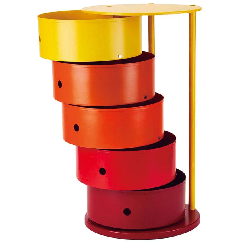 「5-ドロワー ラウンド ピボット キャビネット」8万5800円／ドッタス × MoMA（MoMAデザインストア 表参道　03-5468-5801）