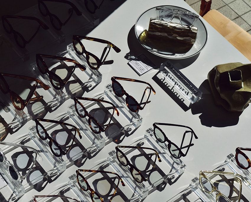 ギュパールのメガネは種類豊富に取り揃える。