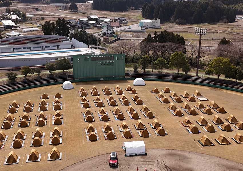 2024年能登半島地震テント村
