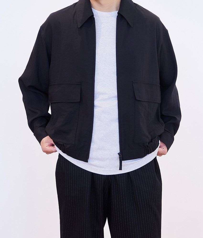 175cm68kg、Lサイズを着用