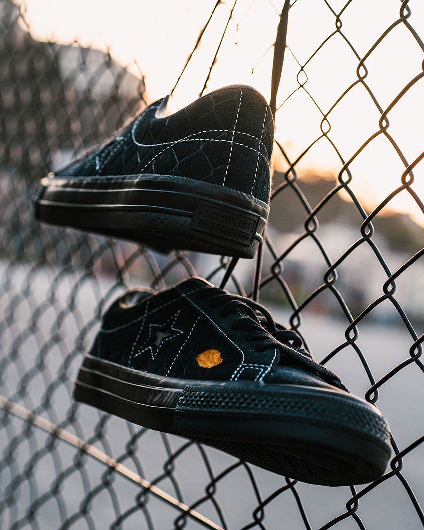 コンバース「ワンスター」がスケートボーディング仕様に！スエード素材、“フェンス柄のエンボス加工” - 1枚目の画像