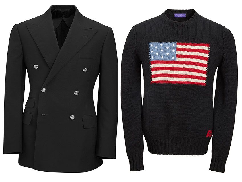 （左から）148万5000円、29万8100円／ラルフ ローレン パープル レーベル （ラルフ ローレン　0120-3274-20）