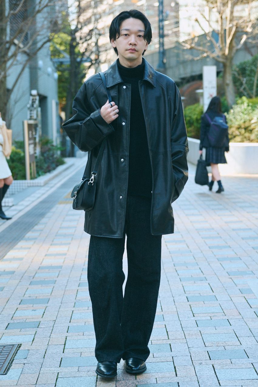 革ジャンのボトムス選び、どうする？ 街で目立っていたレザー上手たちの装いを検証 - 2枚目の画像