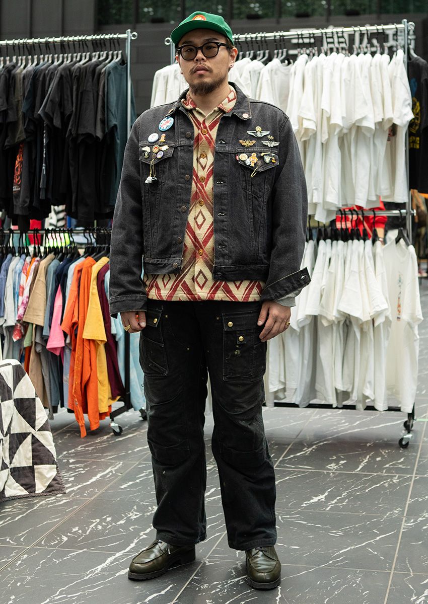 古着好き10名を突撃スナップ！全約100ブースが集結、超巨大な”ヴィンテージイベント”に潜入 - 15枚目の画像