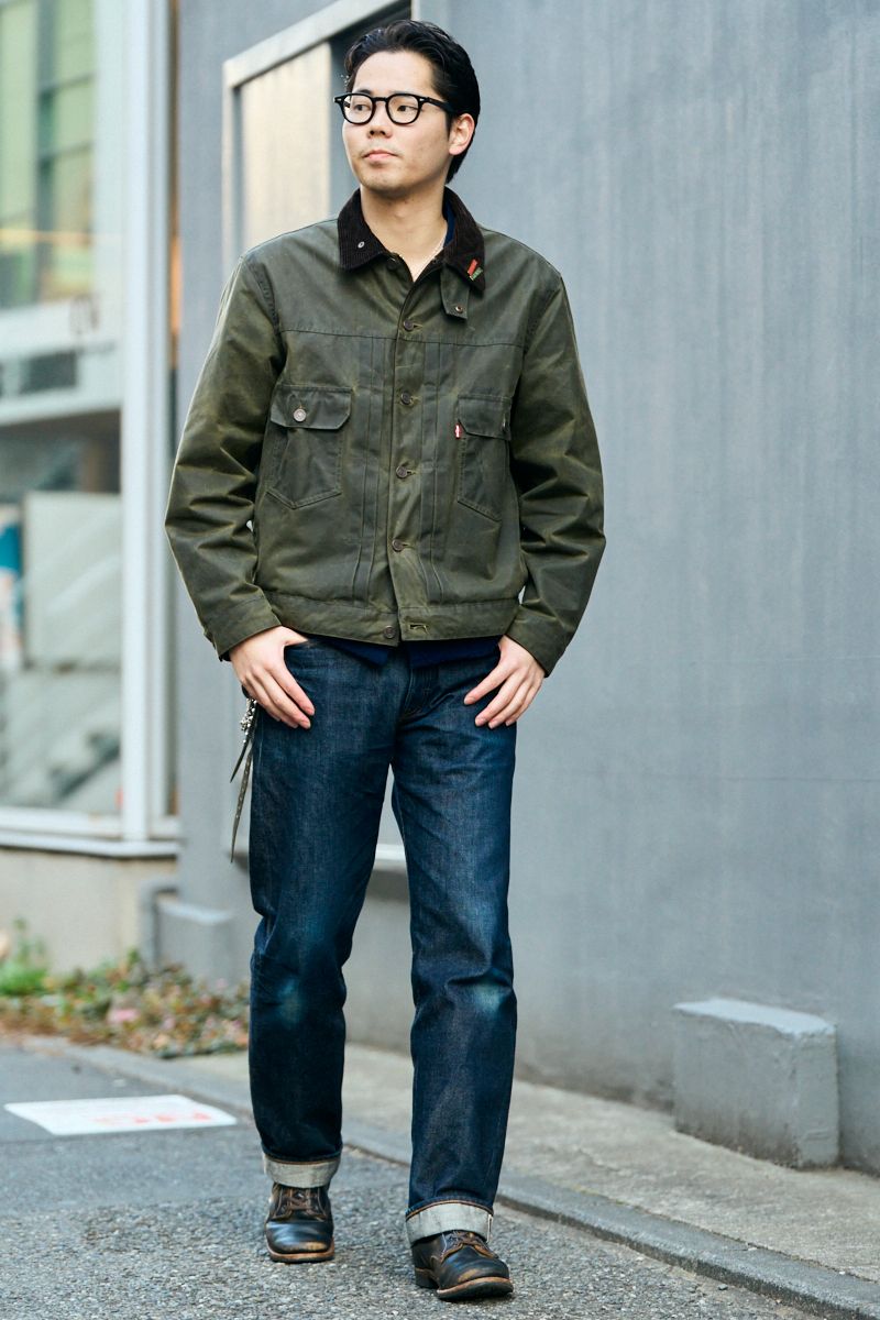 ジャケット＝バブアー×リーバイス