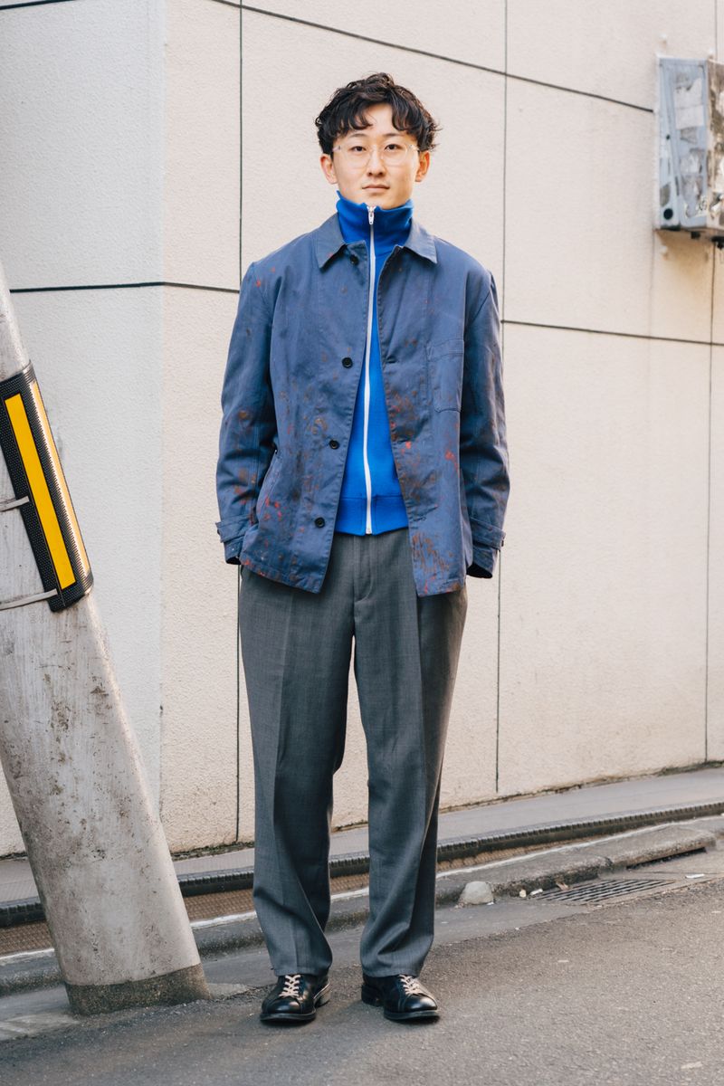 ジャケット、ジャケット2、パンツ、リング＝すべて古着