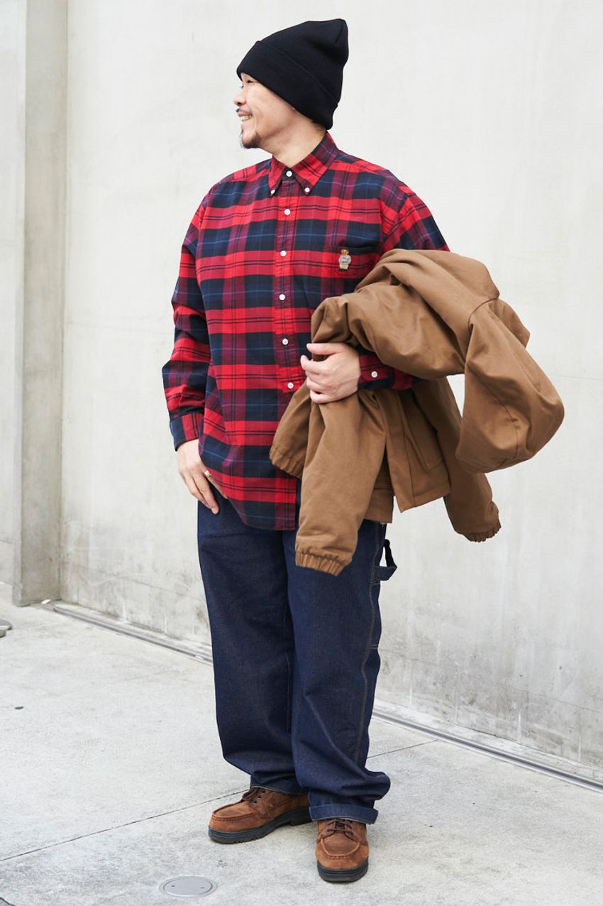 春の「チェックシャツ」コーデ好例5選！寒暖差激しい時季のレイヤード術もチェック - 5枚目の画像