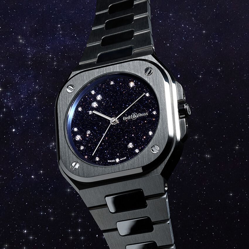 「BR-05 36mm ブルー ダイヤモンド イーグル」SSケース、縦36×横36㎜、自動巻き。73万7000円