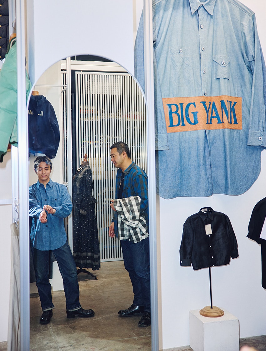 how（和田颯）Denim Bag 005 Da-iCE 和田 颯と藤原 裕が対談「ネルシャツも育てて、新たなデニム
