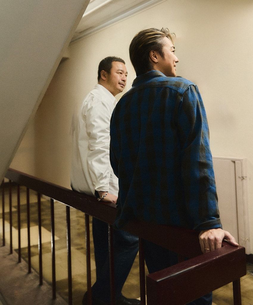 EXILE TAKAHIROが藤原 裕とデニムトーク！お題は「ビッグ ヤンク」のデニムに合う服 - 1枚目の画像