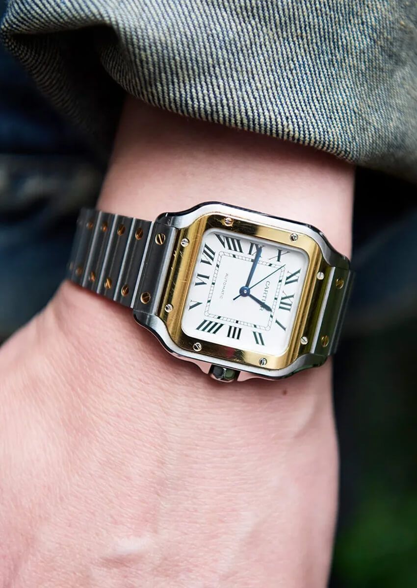 カルティエの腕時計「サントス」「パシャ」。街では“デニム合わせ”にも人気だった！ - 1枚目の画像