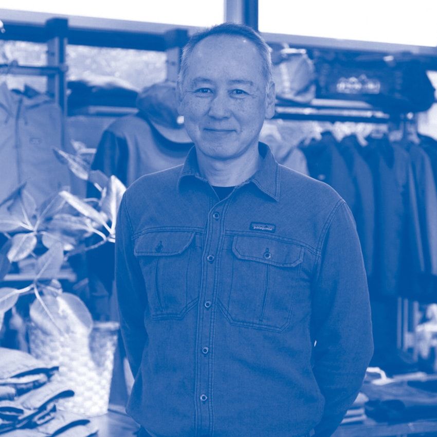 パタゴニア日本支社ビジネス＆インダストリー・エンゲージメント・マネージャー 篠 健司さん●再エネを含む物品・サービスの責任ある調達、リサイクル・プログラムの構築などを推進。その取り組みを他社や業界全体へと広げる活動にも注力している。