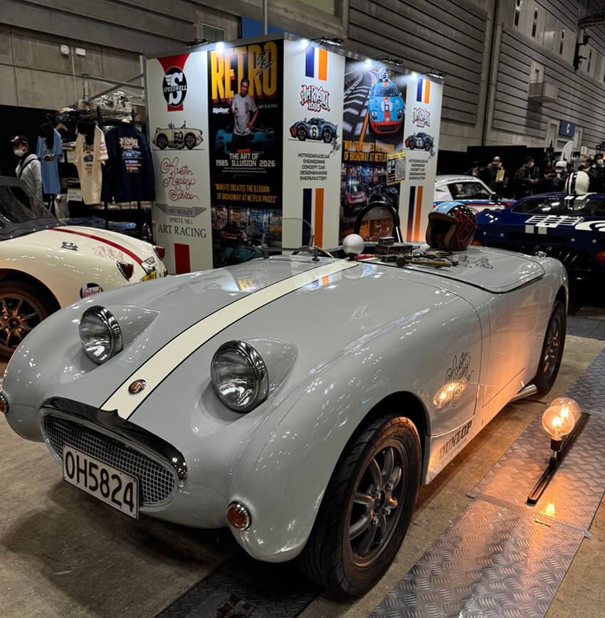Art Healy Sprite Mk1。こちらもアートレーシングが作り上げた超高精度なレプリカです。
