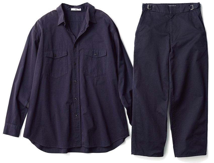 シャツ2万7500円、パンツ3万4100円／ともにワイ（イレーヴ