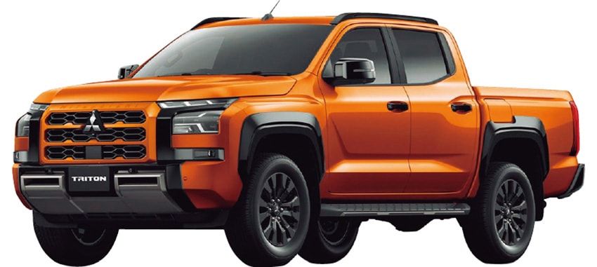 三菱自動車「トライトン」全長5360×全幅1930×全高1815㎜／最高出力：204PS／最大トルク：470N・m／乗車定員：5人／価格：498.85万円〜